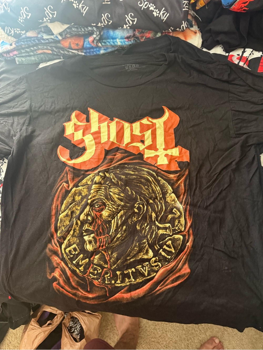 Ghost Men’s Short Sleeve Black Graphic Tee